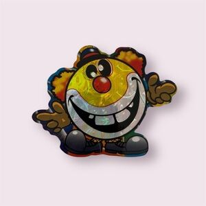 🦋 5/$25 - Vintage Y2K (2002) Clown Sticker by Smiley Face Series